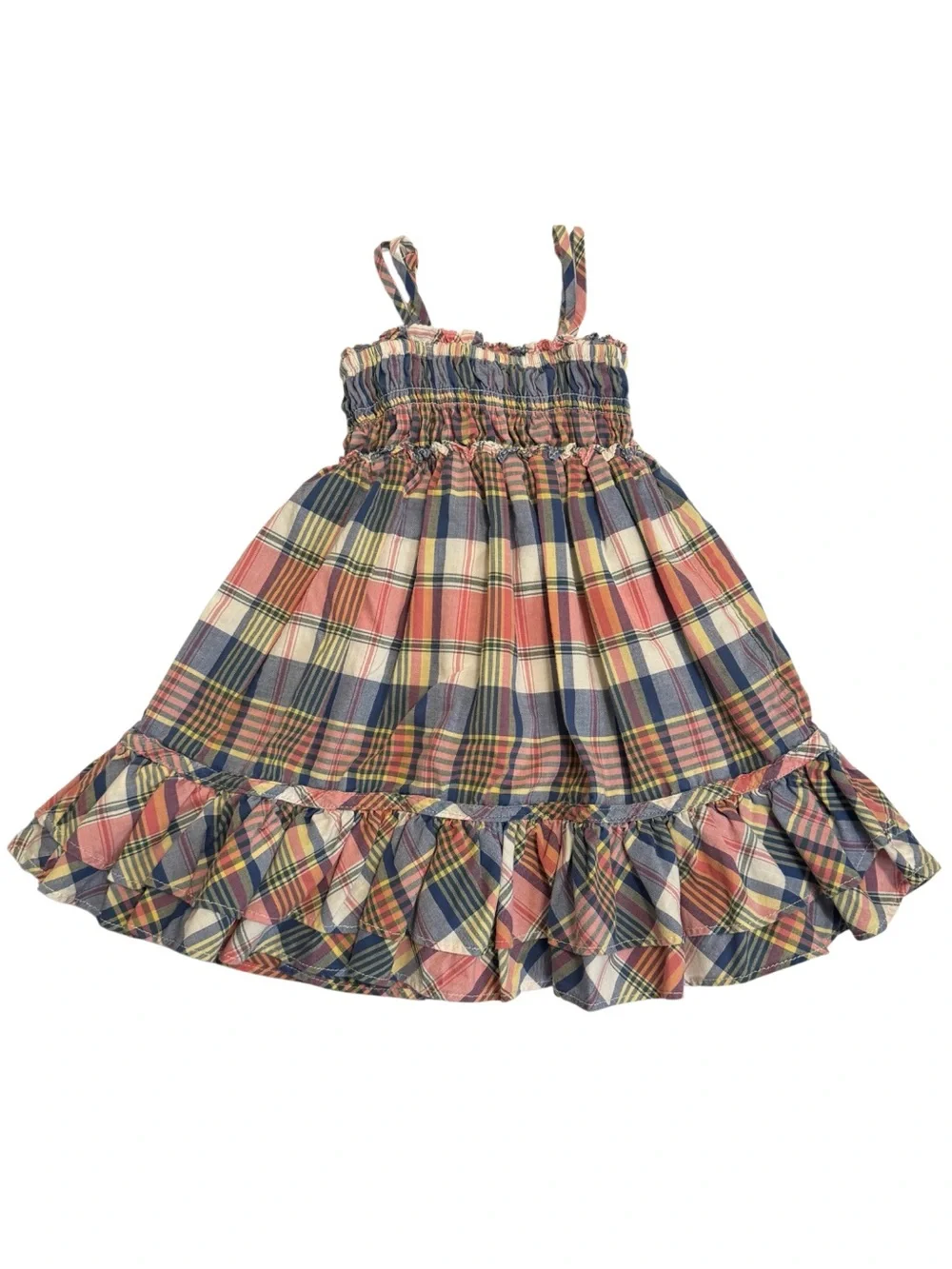 Ralph Lauren Plaid Smocked Sundress